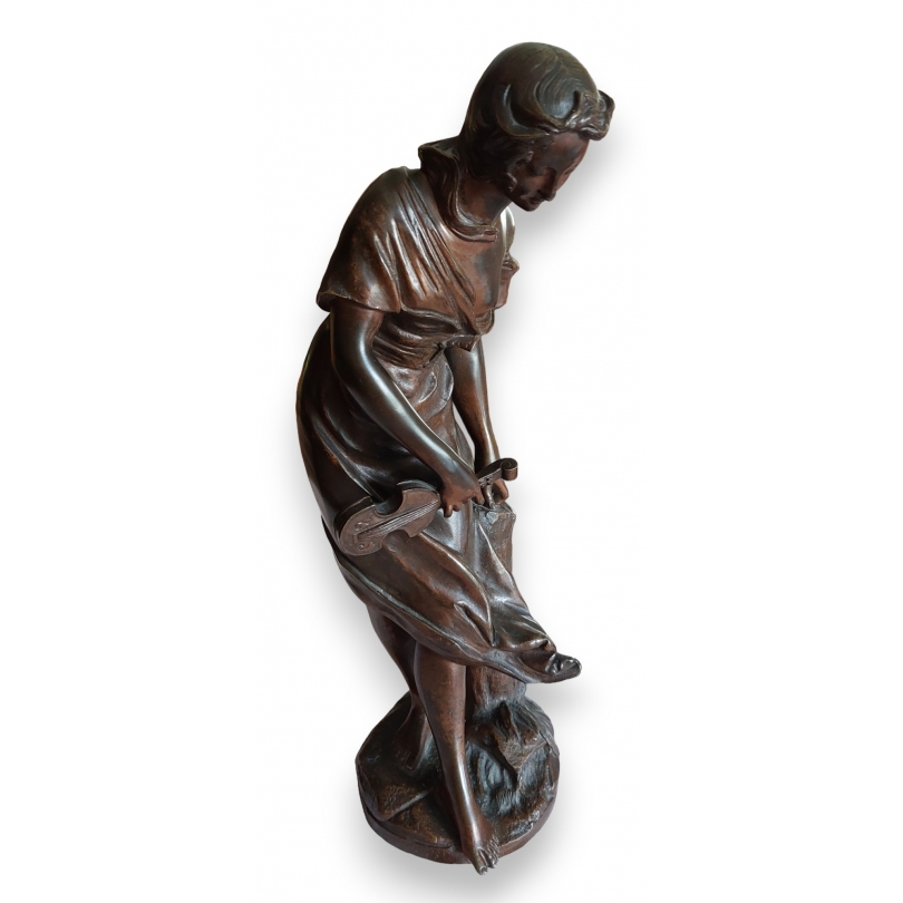 Bronze \"Violoniste\" signé FERARY