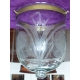 Suspension grand globe en verre gavé