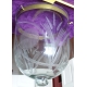 Suspension grand globe en verre gavé