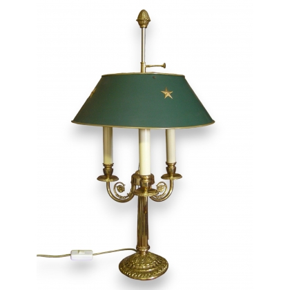  Lampe bouillotte en laiton doré sur  Moinat SA  - Antiquités décoration
