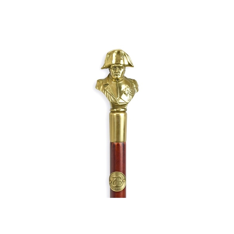 Walking stick with a bronze Napoleon-style knob