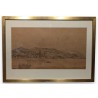 Dessin "La Tour de Peilz" signé STEINLEN 1852