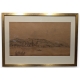 Dessin "La Tour de Peilz" signé STEINLEN 1852
