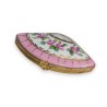 Boite éventail en porcelaine rose