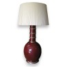  Lampe en porcelaine  coloris sang de sur  Moinat SA  - Antiquités décoration