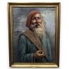 Paintings | Oil on canvas painting "Man with Moinat SA" – Antiques and home décor