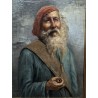 Paintings | Oil on canvas painting "Man with Moinat SA" – Antiques and home décor