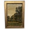 Tableau \"Aurée du bois\" signé E. PARIS