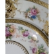 Assiette "Fleurs" en porcelaine de Limoges
