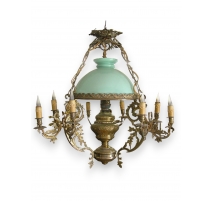 Suspension opaline and bronze