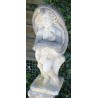 Stone sculpture entitled ‘Cherub with a Shawl’