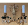 Pair of brass wall lights