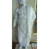  Statue en marbre blanc, tête d'époque sur  Moinat SA  - Antiquités décoration