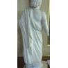  Statue en marbre blanc, tête d'époque sur  Moinat SA  - Antiquités décoration