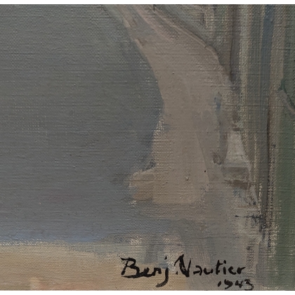 Tableau \"Coppet\" signé Benj. VAUTIER 1943
