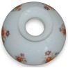 Abat-jour en opaline blanche peinte