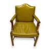 Mahogany armchair upholstered in leather from  Moinat SA  - Antiques and home décor