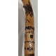 Canne monoxyle poignée Oiseau en bois sculpté
