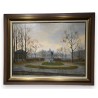 Tableau \"L\'Ile Rousseau\" signé DELAPIERRE