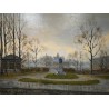 Tableau \"L\'Ile Rousseau\" signé DELAPIERRE