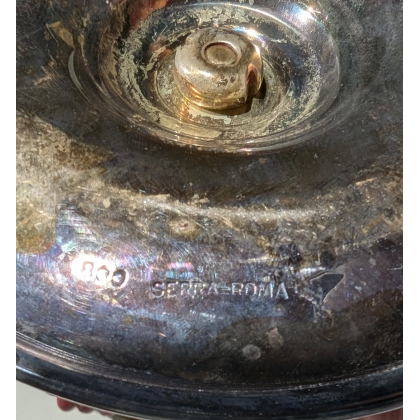 Bougeoir en argent 800