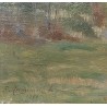 Tableau \"Vaches et chalet\" signé F. HUGUENIN L
