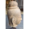 Tête de Shiva en pierre sculptée