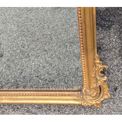 Miroir Napoléon III doré