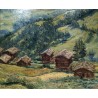 Tableau \"Grimentz\" signé J.A. MUSSLER