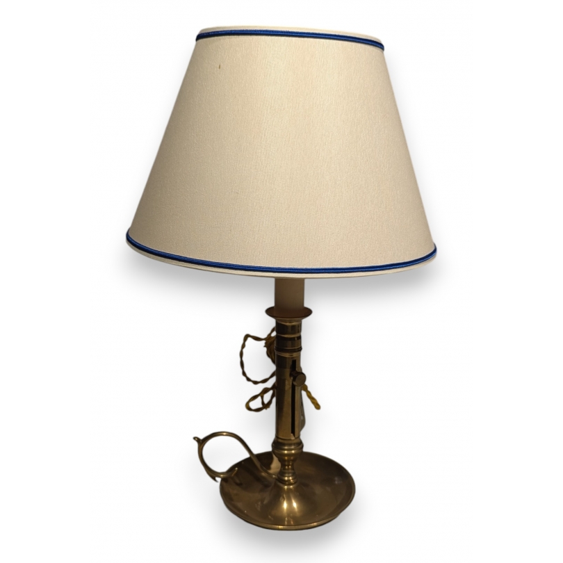  Lampe-bougeoir laiton avec abat-jour sur  Moinat SA  - Antiquités décoration