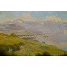 Tableau \"Vue du Lac\" signé A. PONCI
