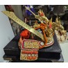 Casque de samouraï miniature, coffret noir