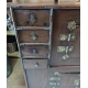 Buffet chinois à 4 portes et 8 tiroirs