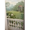 Porte de communication peinte trompe l'oeil
