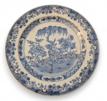 Assiette en porcelaine chinoise bleu