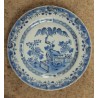 Assiette en porcelaine chinoise bleu et blanc