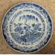 Assiette en porcelaine chinoise bleu et blanc