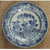Assiette en porcelaine chinoise bleu et blanc