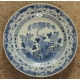 Assiette en porcelaine chinoise bleu et blanc