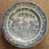 Assiette en porcelaine chinoise bleu et blanc