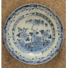 Assiette en porcelaine chinoise bleu et blanc
