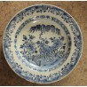Assiette en porcelaine chinoise bleu et blanc