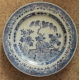 Assiette en porcelaine chinoise bleu et blanc