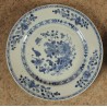 Assiette en porcelaine bleu blanc