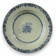 Assiette en porcelaine chinoise bleu et blanc