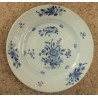 Assiette en porcelaine chinoise bleu et blanc