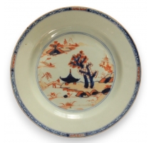 Assiette en porcelaine chinoise Imari