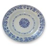 Assiette en porcelaine chinoise bleu et blanc