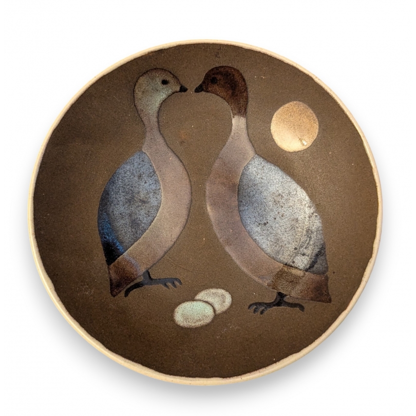 Assiette en faïence danoise