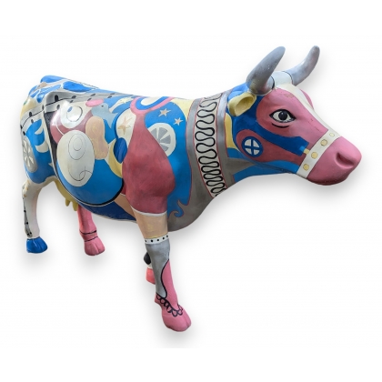 Vache motif \"Picasso\"